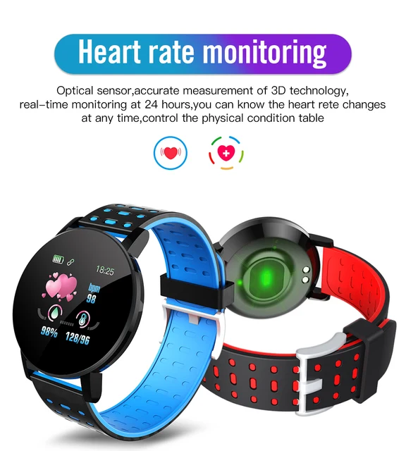 Smart Watch Men Women Heart Rate Blood Pressure Monitoring Bluetooth Smartwatch Fitness Tracker Watch Sport For Android IOS 4