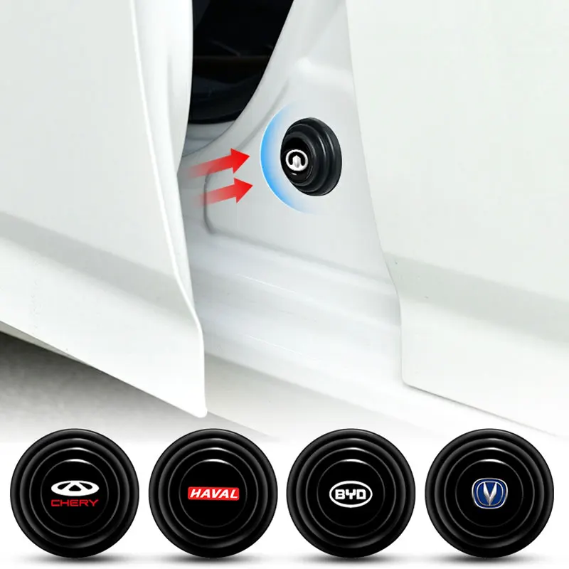 4pcs Car door shock absorption cushioning anti-collision pad For Nissan Tiida Teana Skyline Juke X-trail Accessories - купить по