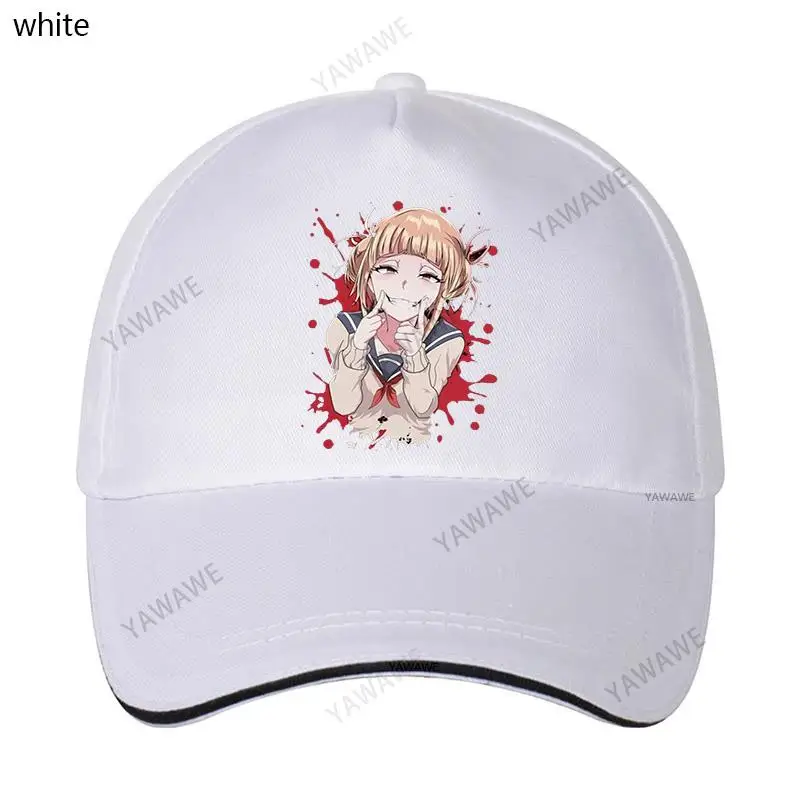 

Male Himiko Toga Anime Manga Snapback Cap Cotton Baseball Cap Stylish Solid Sunhat Printed BNHA My Hero Academia Boyfriend Caps