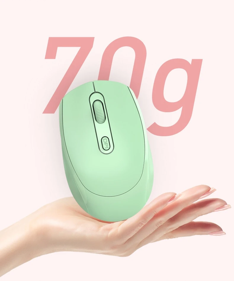 

70g Weight Mouse 2022 New 2.4Ghz Wireless Mouse Silent Wireless Mouse 1600dpi Rechargeable Wireless Mouse Ergonomic Mouse 2022