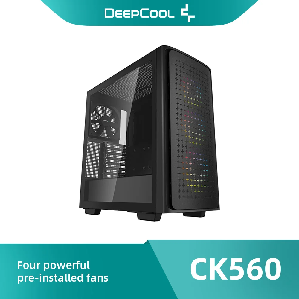 DeepCool CK560 Средняя башня satx/ATX/MATX/ITX ПК Шасси для жидкости DIY охлаждение 7 слотов компьютерный чехол Chasis De La Computadora