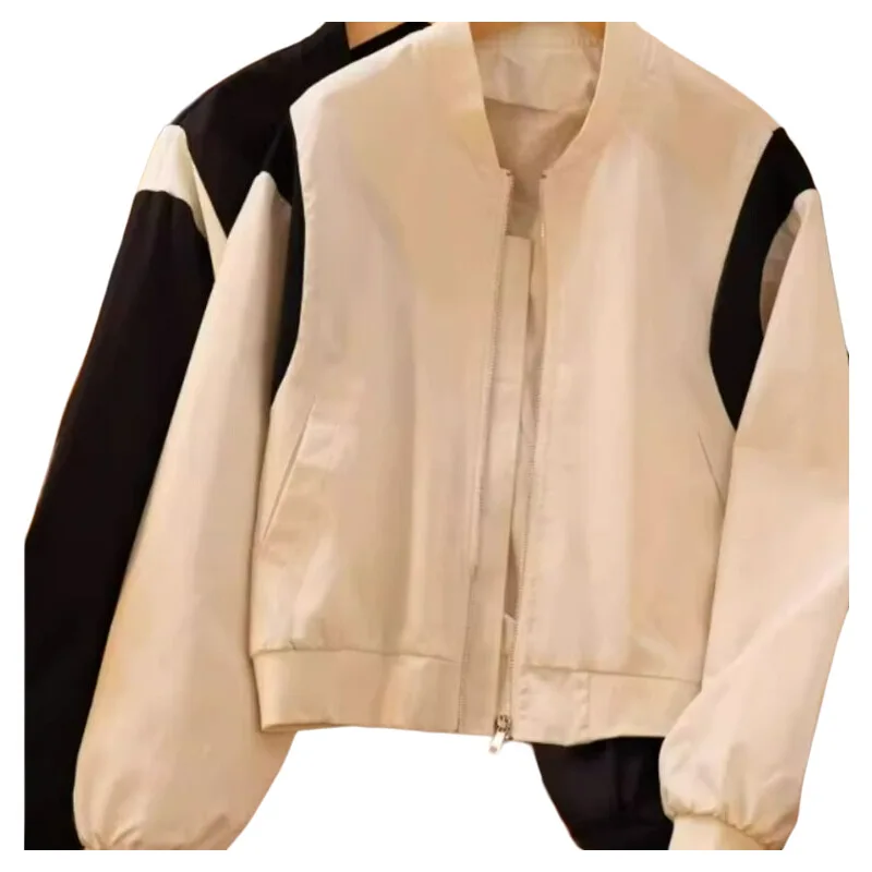 Куртка в стиле пэчворк контрастных цветов верхняя одежда Новинка осени 2024