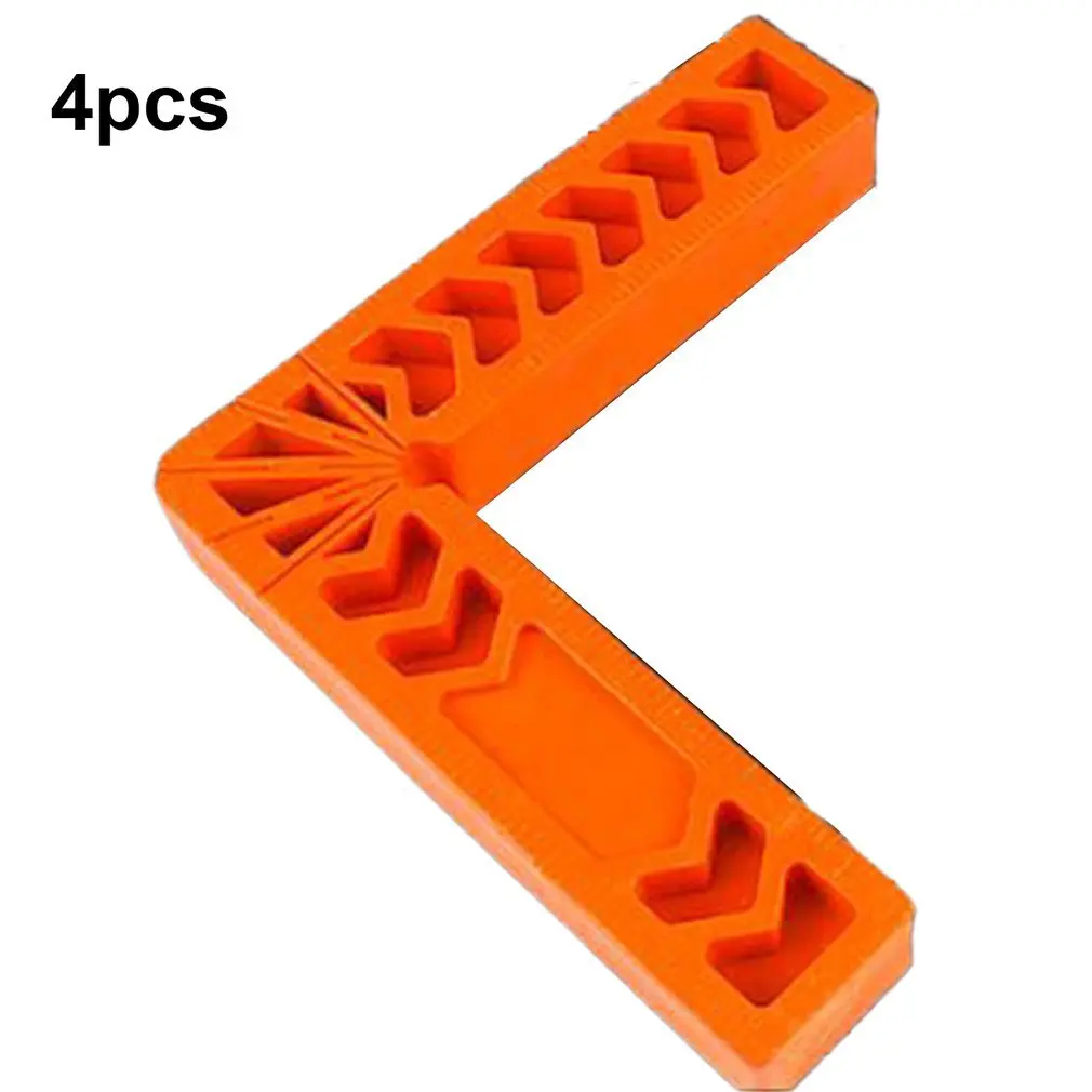 

4pcs 90 Degree Right Angle Clamp L-square Holder Ruler Clamping Squares Woodworking Tools For Picture Frames Cabinets