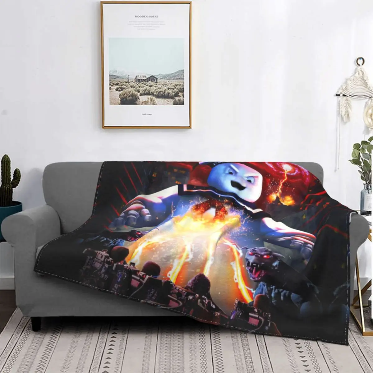 

Ghostbusters Afterlife Birthday Cartoon For Fans Blankets Flannel Supernatural Comedy Film Throw Blanket for Couch Car Bedroom