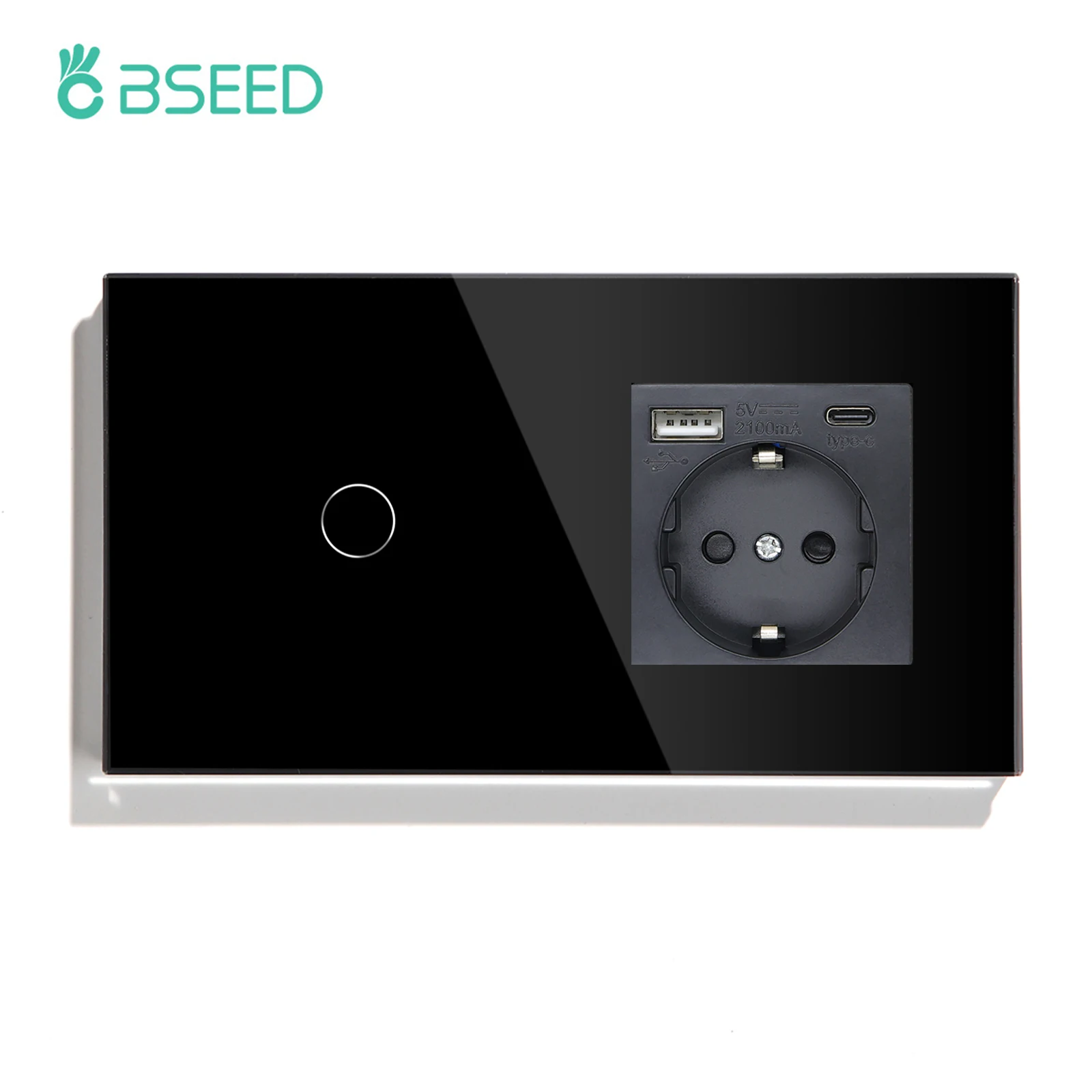 

Сенсорный выключатель BSEED 1/2/3 клавишного, USB Type-C