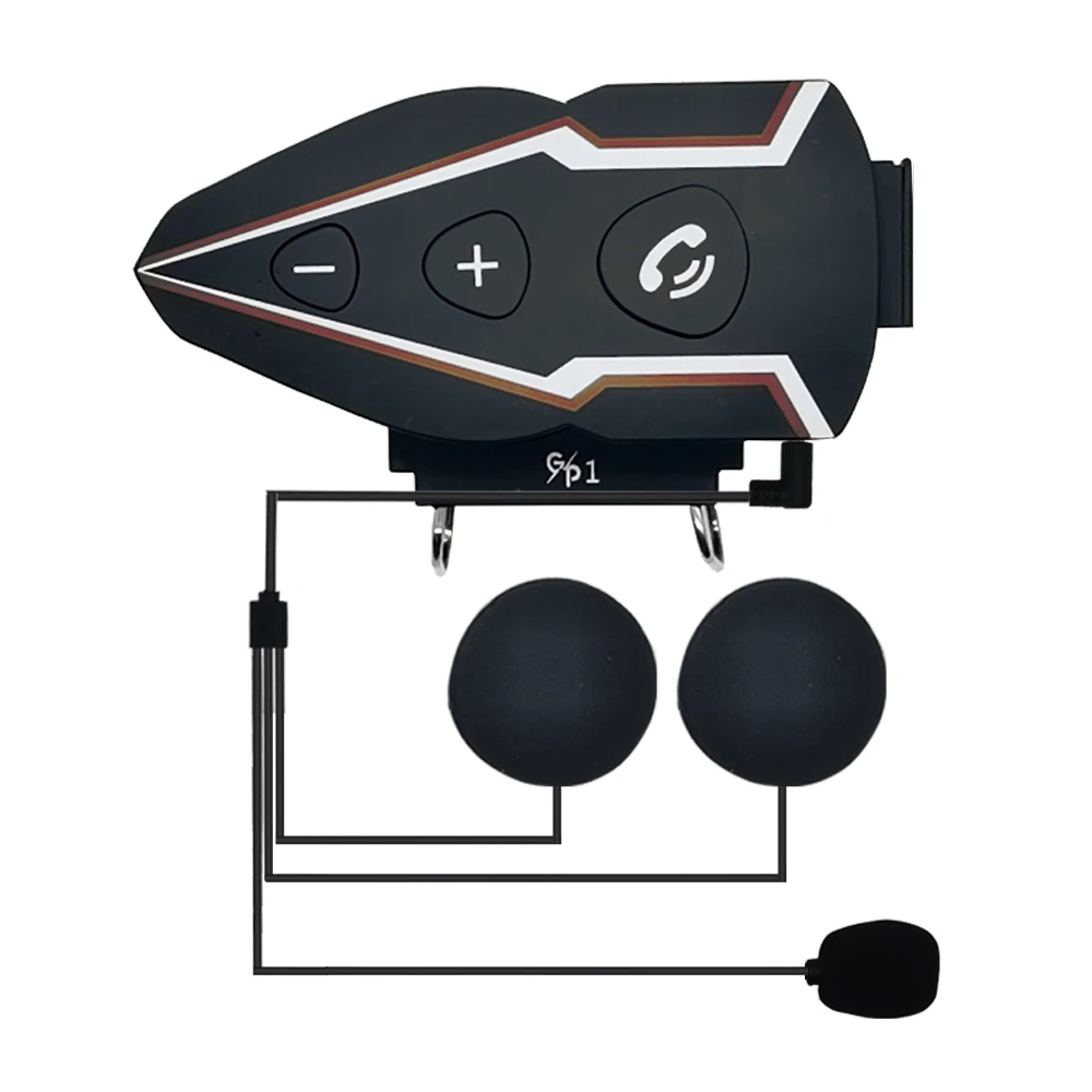 

Bluetooth-гарнитура мотоциклетная водонепроницаемая для шлема, с голосовым помощником