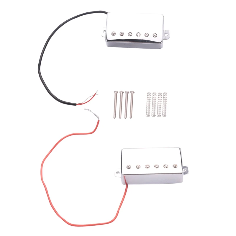 

Набор из 2 шт., электрогитара, хамбакер, пикап, шейный мост, звукосниматели для гитары LP, аксессуары для гитары Chrome