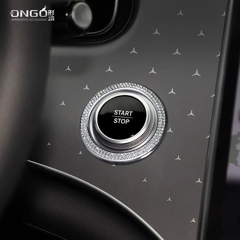 ONGO подходит для Mercedes-Benz EQE SUV интерьерное рулевое колесо логотип Кристалл