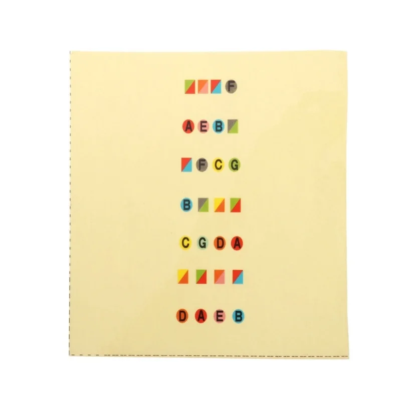 Инструменты для обучения начинающим скрипку 4/4 Скрипка наклейки аккордов и нот