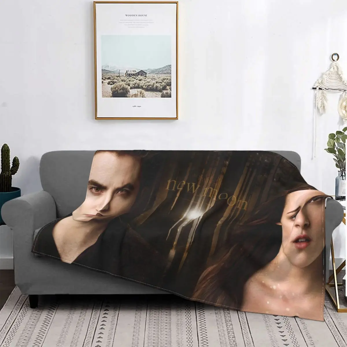 

The Twilight Saga Vampire Blankets Velvet Summer Edward Bella Breathable Soft Throw Blankets Bedding Bedroom Plush Thin Quilt