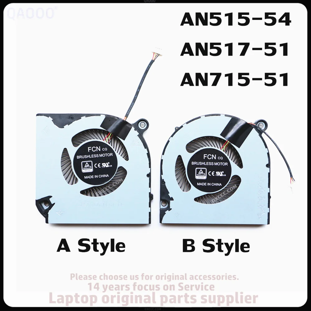 

Запасная часть для ноутбука ACER Nitro 5 AN515-54 / AN517-51 / Nitro 7 AN715-51 A715-75G Вентилятор охлаждения ЦП