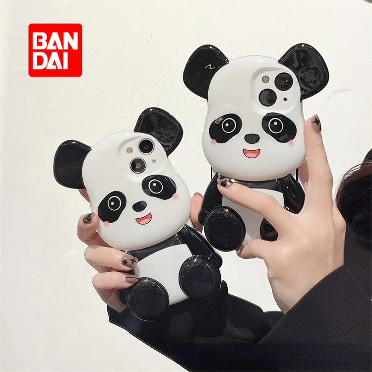 

Bandai 3D Panda Case for IPhone 13 13Pro 12 12Pro 11 Pro X XS Max XR 7 8 Plus Cartoon Phone Back Cover Kawaii Trend Soft Fundas