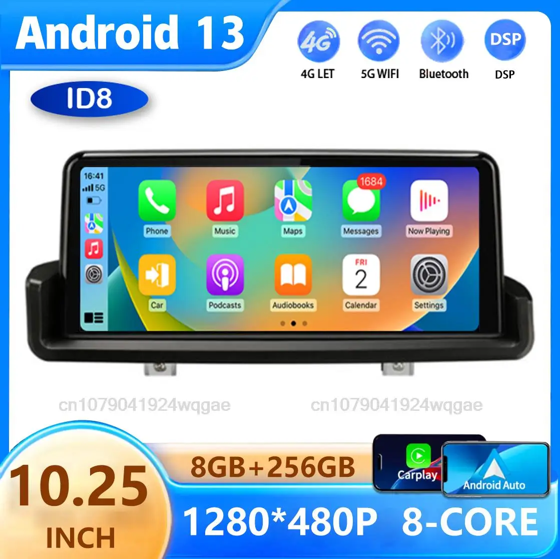 

ID8 Android 13 For BMW 3 Series E90 318i 320i E91 E93 2006 2007 2008 2009-2012 Car Radio Multimedia Player Stereo GPS Navi Audio