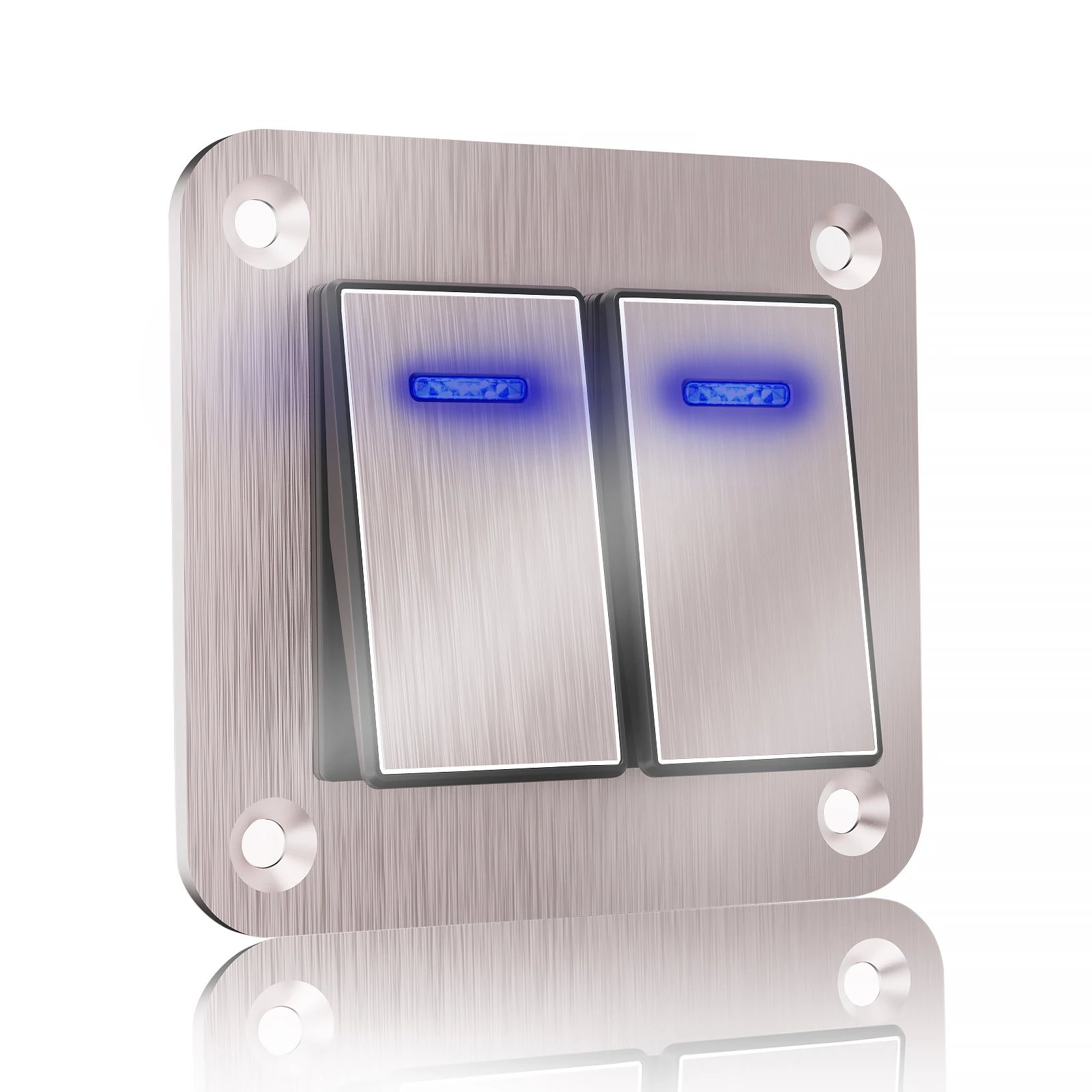 

Панель переключателя с 2 клавишами, водонепроницаемая панель, кнопочный переключатель, цифровой вольтметр, два USB-порта, выходной комбинированный Алюминиевый 12 В/24 В