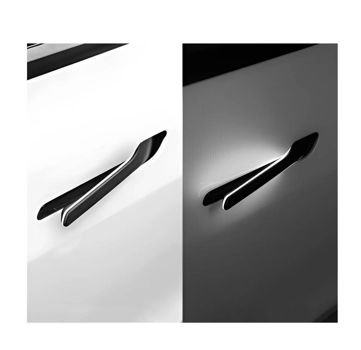 

4PCS Electric Pop-up Door Handle Kits With Blue LED For Tesla MODEL Y 2020-2023