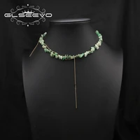 glseevo green tanglin natural pearls tassel necklace for women fashion simple trend luxury jewelry girlfriend gifts wholesale