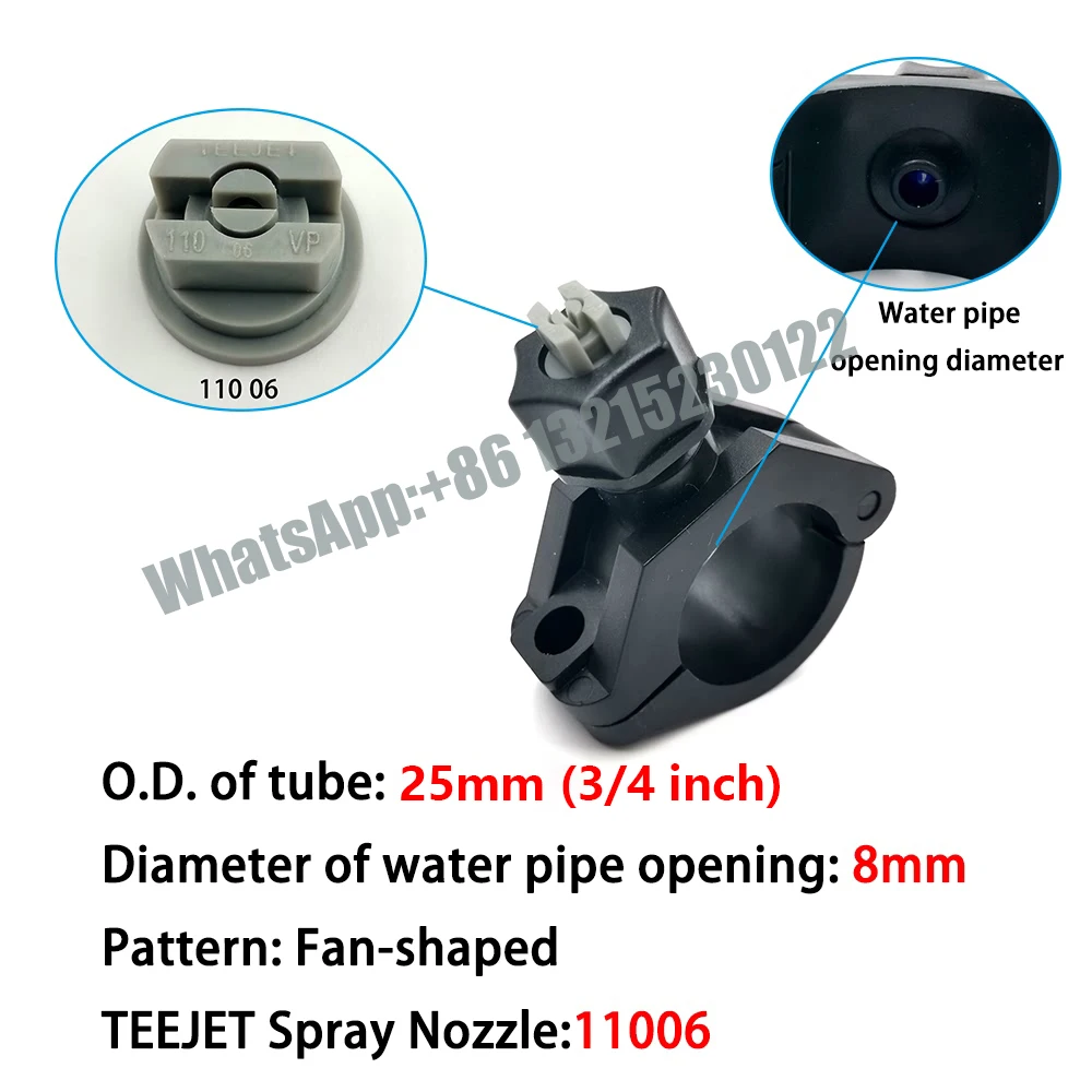 

Пластиковый глазок сопло с зажимом, Pipe держатели зажимов, Fat Fan Spray, Quick Release, сельскохозяйственная струйная Оросительная насадка
