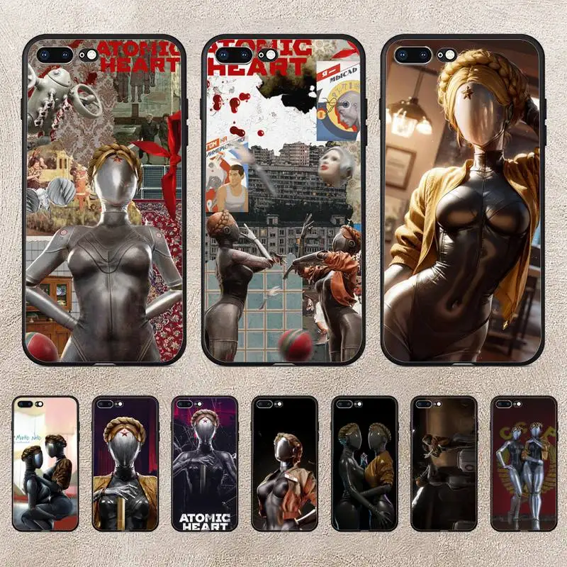 

Atomic Hearts Phone Case For Huawei Y5 Y62019 Y52018 Y92019 Luxury Funda Case For 9prime2019