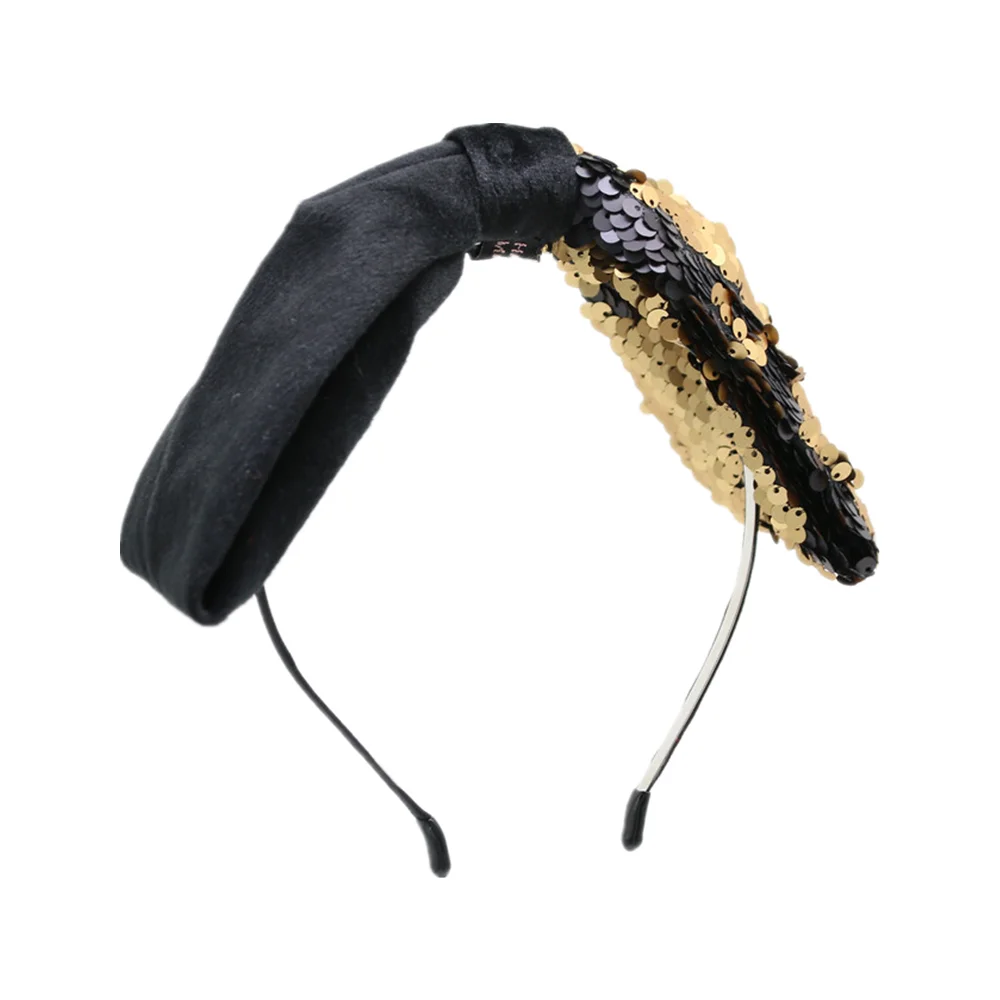 Новые зимние Бархатные двухцветные повязки для волос девочек на металлической