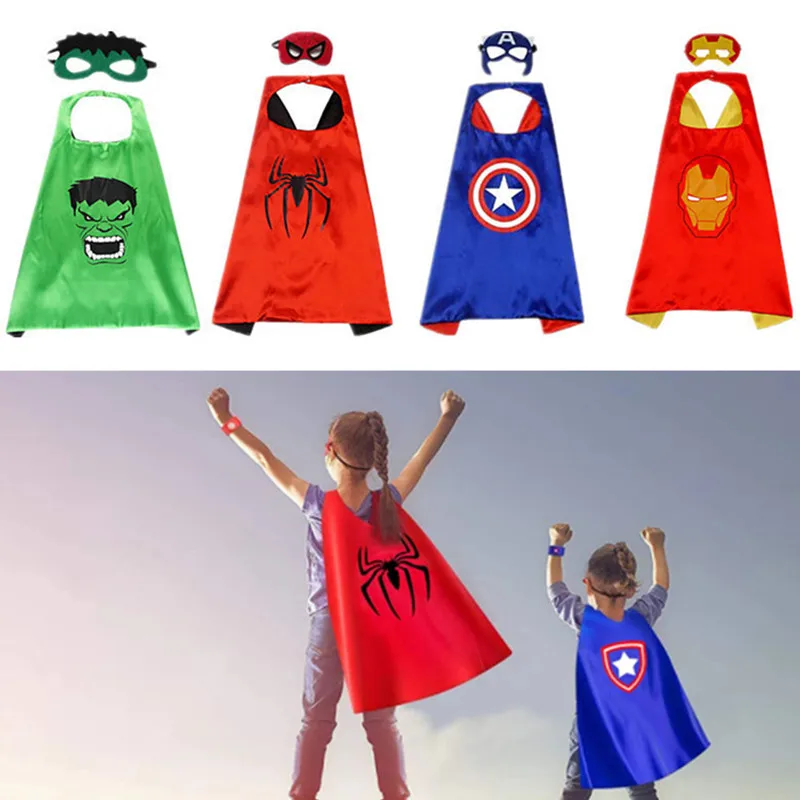 Детский накидка из фильма мстители с роскошным принтом превосходный супергерой
