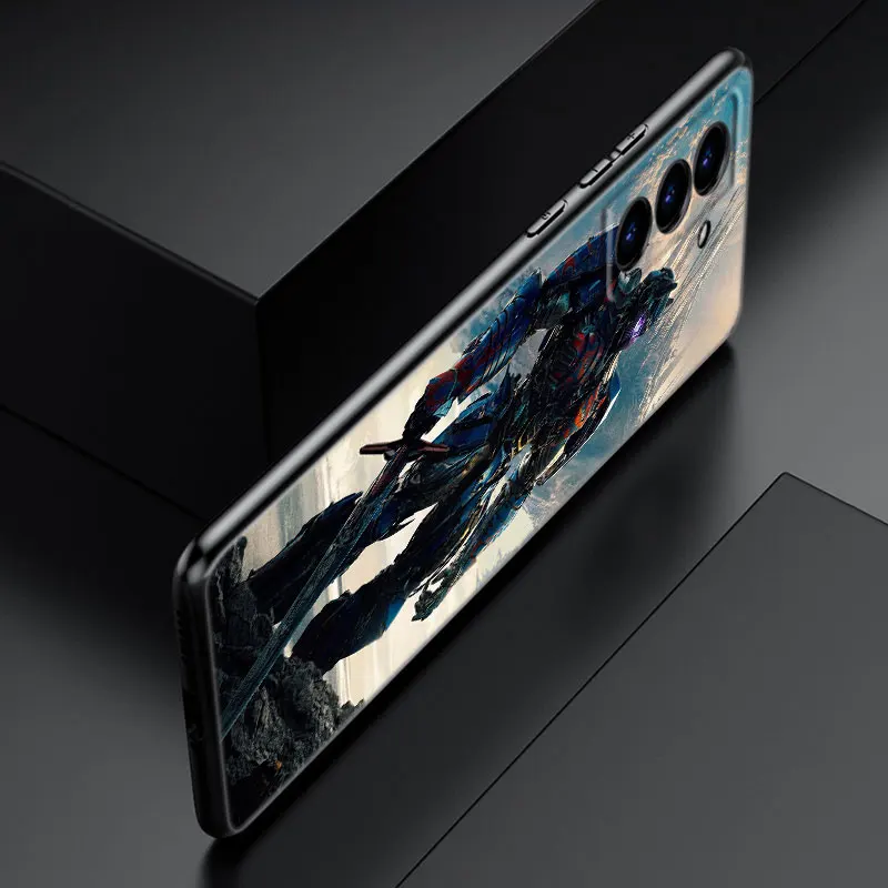 Черный силиконовый чехол Трансформеры Autobot для телефона Samsung Galaxy S20 S23 FE S21 S22 S24 Plus