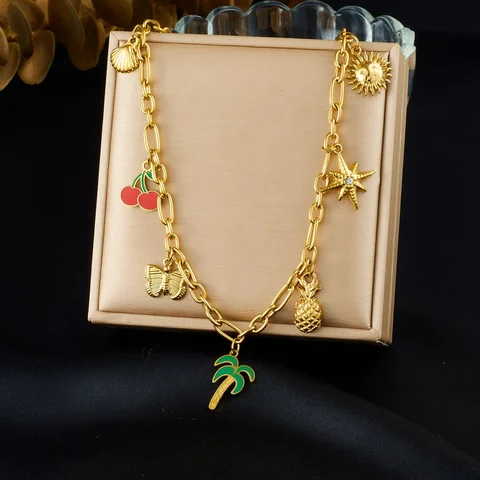 DIEYURO ожерелье из нержавеющей стали