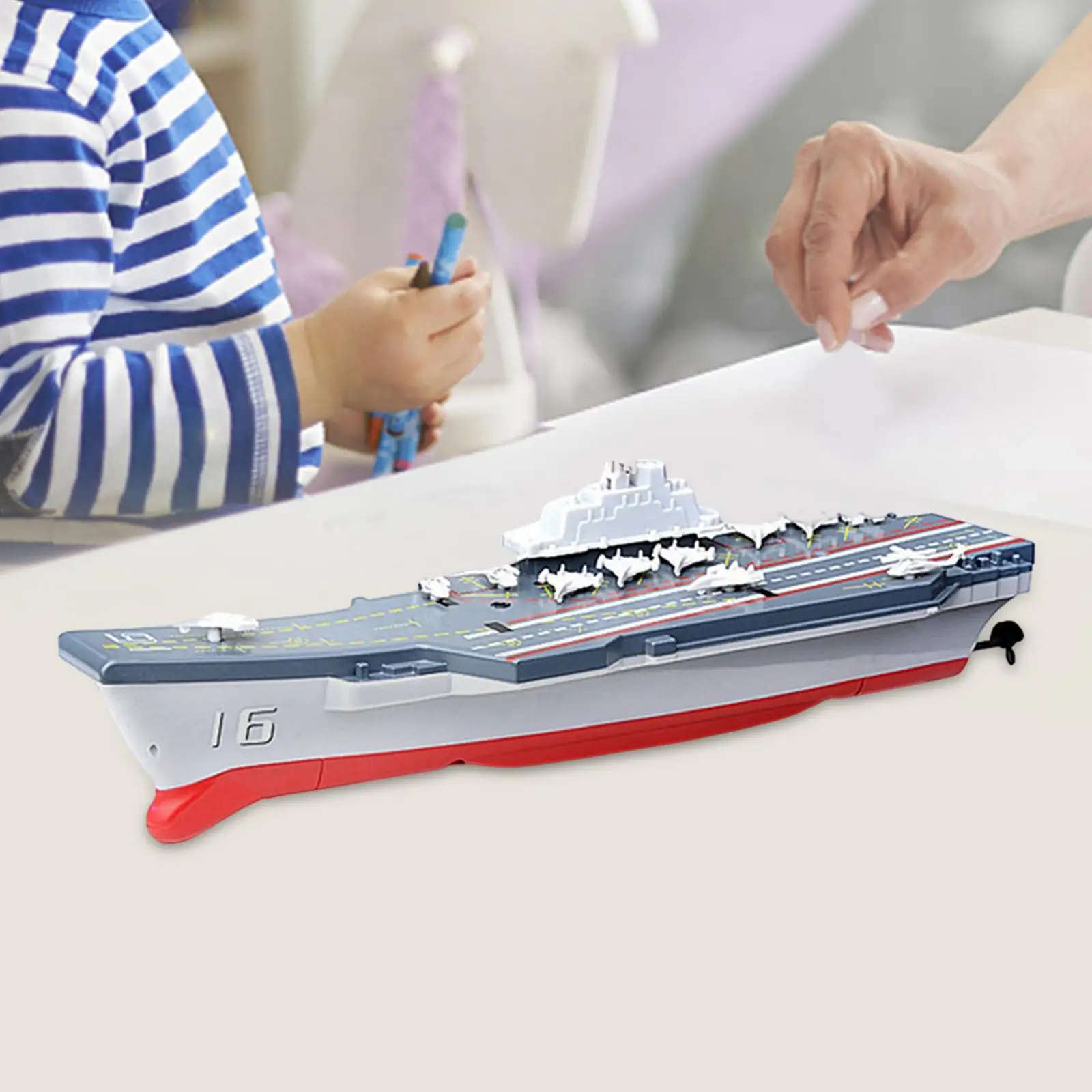 

Remote Control Ship Model Carrier Model Boat Model for Hotel Tabletop Gifts