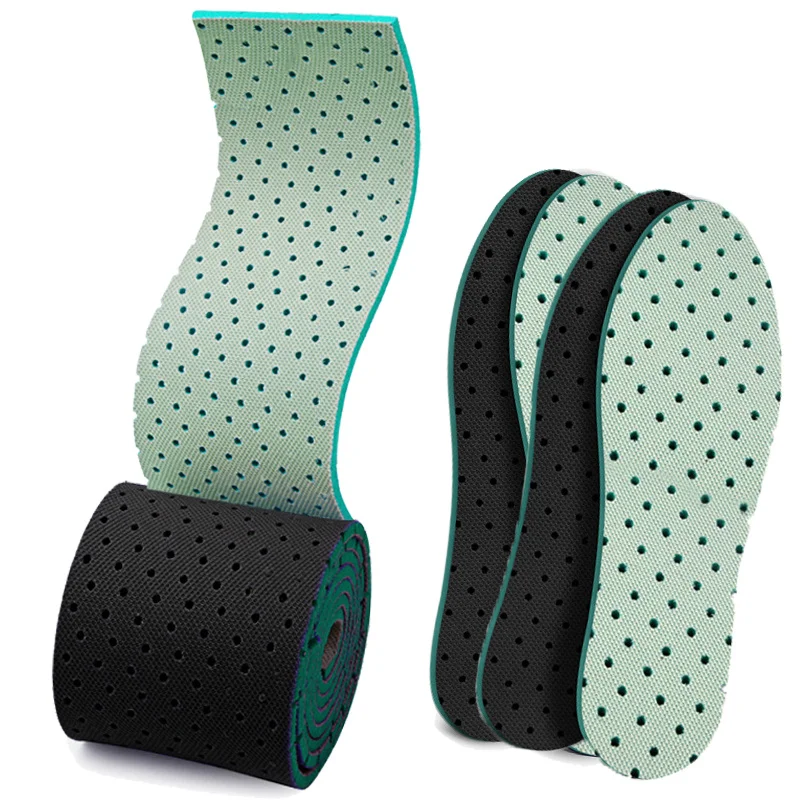 

Self-cut Insoles for Sneaker Adult Kids Foot Soles Shock Absorption Mesh Shoes Pads Deodorant Breathable Inserts Unisex Cushions