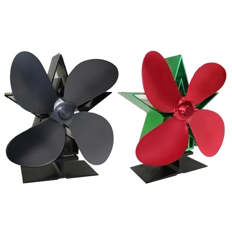 

Fireplace Fan 4 Blade Heat Powered Stove Fan Log Wood Burner Eco Friendly Quiet Fan Home Efficient Heat Distribut