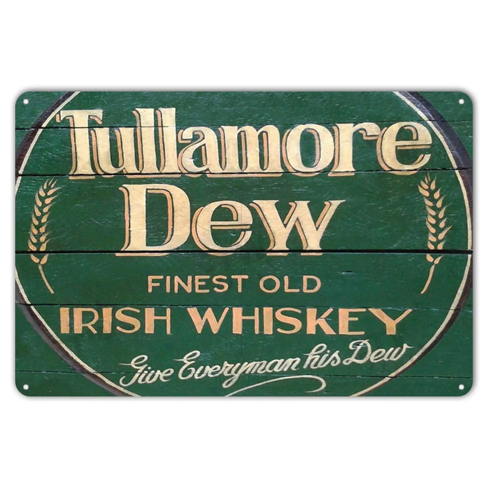 ZYPENG тулламор роса ирландский виски логотип Ретро украшение на стену бар мужская