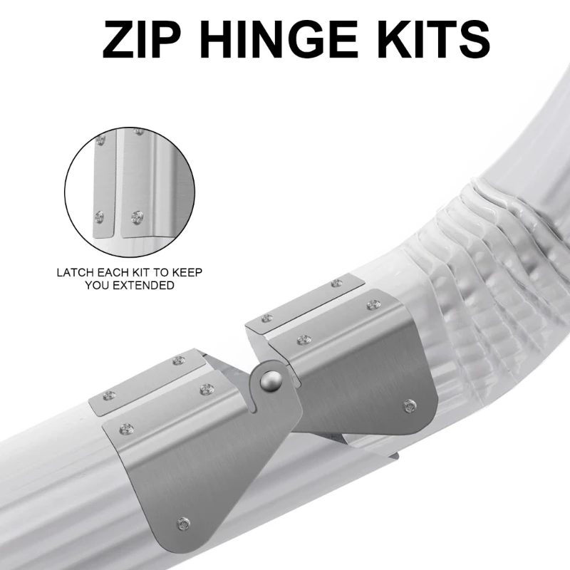 Регулируемый шарнир для удлинения желоба эффективного дренажа воды