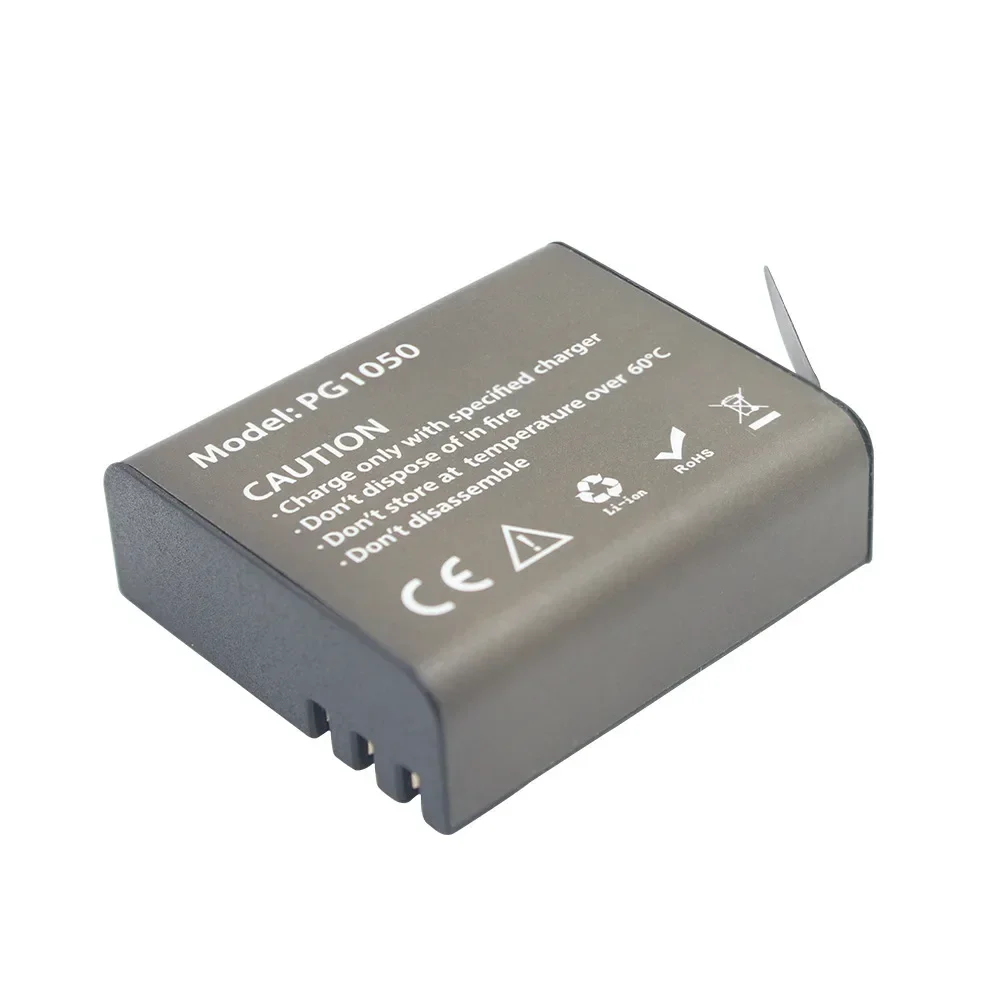 Аккумулятор PG1050 мАч для экшн-камеры EKEN H9 H9R H3R H8R H8PRO H8 SJ4000 SJ5000 M10 SJ5000X
