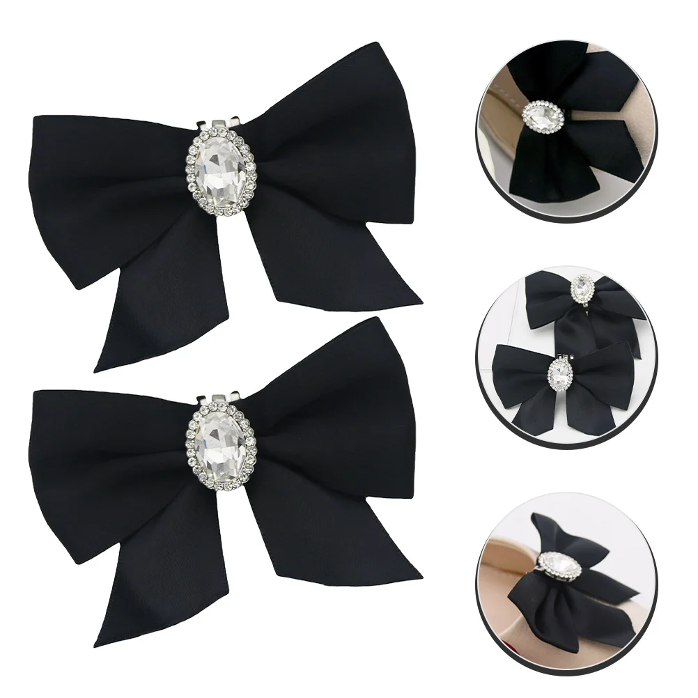 2 шт. зажим для обуви с бантом декор подвески сделай сам зажимы узлом аксессуары