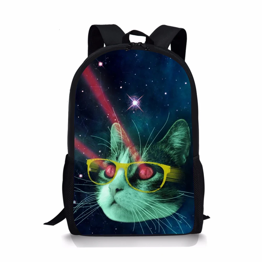 ADVOCATOR Starry Sky Cat Pattern School Bags for Teenagers Customized Toddler Bags Plecak Chłopięcy Boy Girl Gift Free Shipping