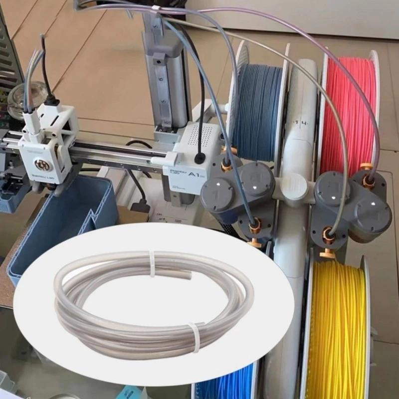 Трубка для 3D-принтера ПТФЭ Тефлоновая трубка ID2 5 мм OD4mm Обновлена ​​для P1P/P1S