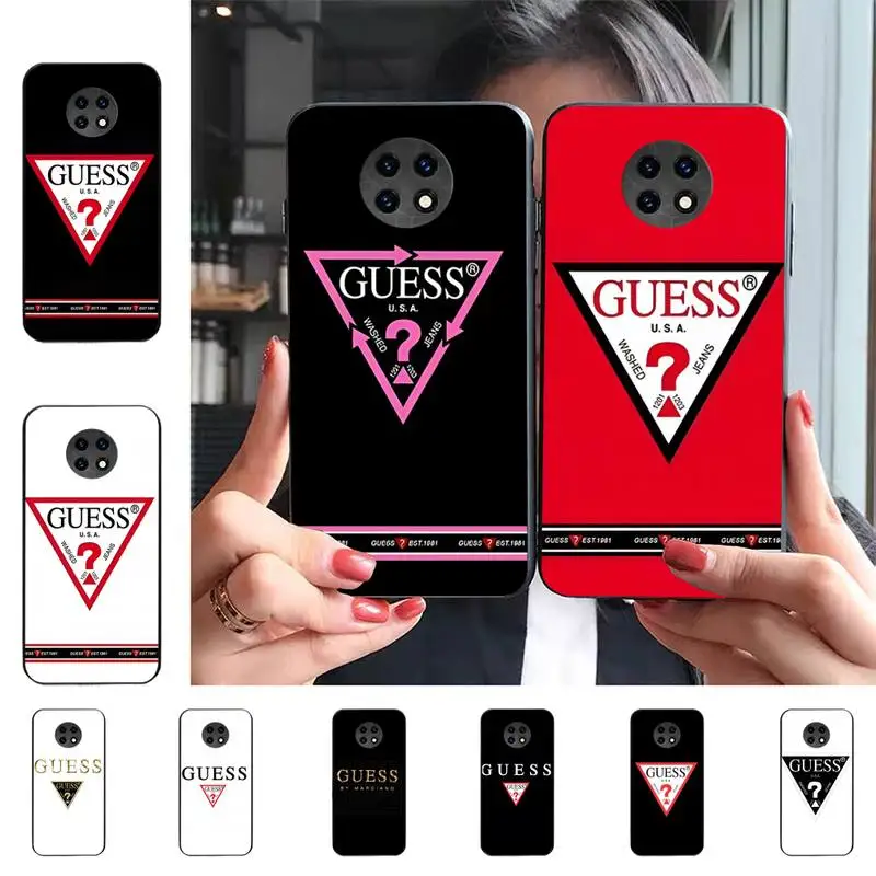 

Luxury Brand Design GUESS Phone Case For Redmi 9 5 S2 K30pro Silicone Fundas for Redmi 8 7 7A note 5 5A