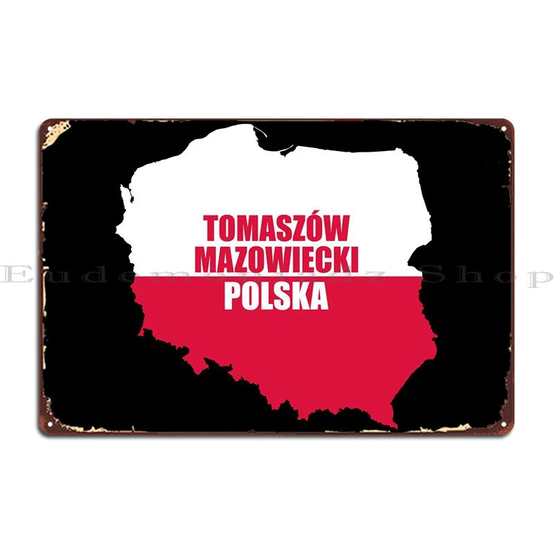 

TOMASZW MAZOWIECKI Polska металлический гаражный знак гараж Создайте персонализированный клубный жестяной знак постер