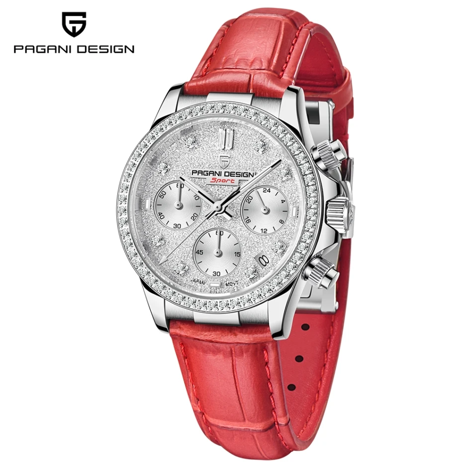 

PAGANI DESIGN Fashion Women's Quartz Watch 36mm Sport Sapphire Leather Waterproof Timekeeping Wrist Watch renoj mujer 2022 New