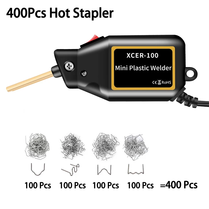 Hot Plastic Welder Mini 100W Welding Machine Portable Plastic Heat Gun Hot Stapler Professional Car Bumper Repairing Tools Kits images - 6