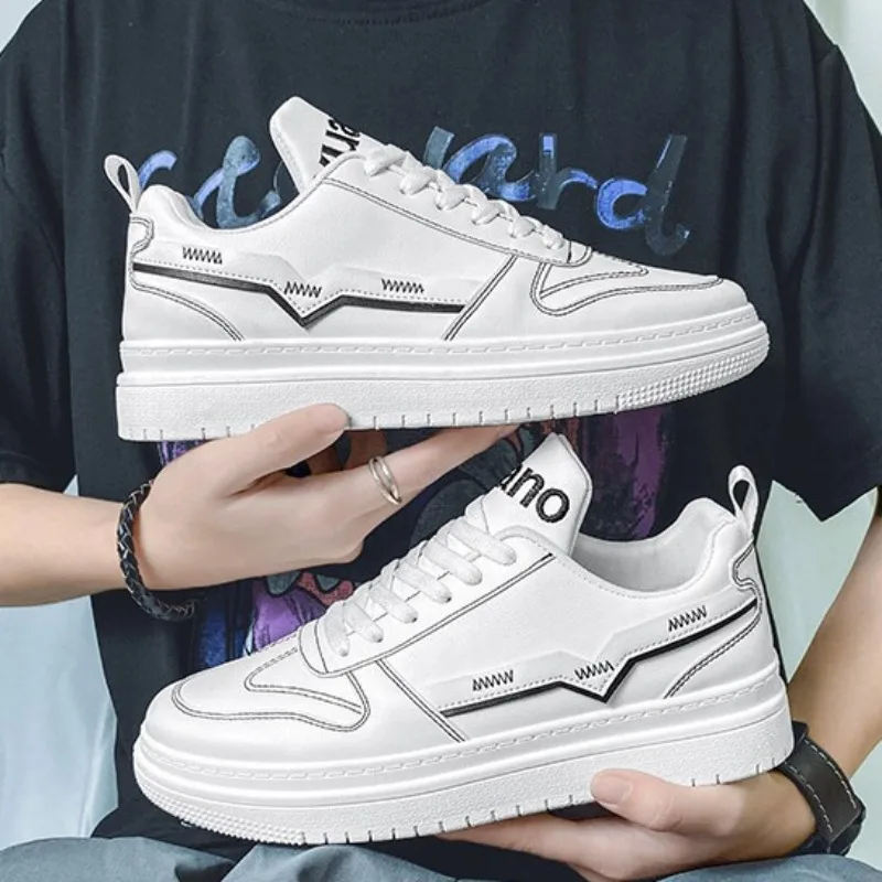 Вулканизированная обувь для мужчин модные мужские повседневные кроссовки на