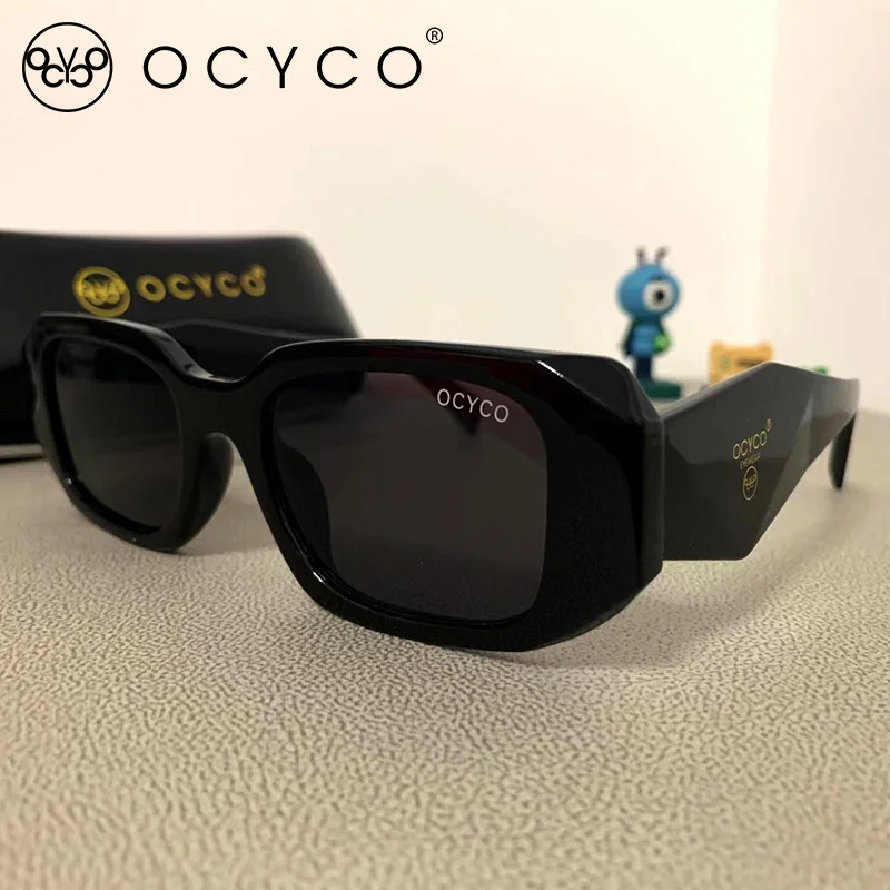 

OCYCO Brand Designer Square Sunglasses Women 2022 Vintage Irregular Sun Glasses Men Outdoor Shades Eyewear With Pc Case B02