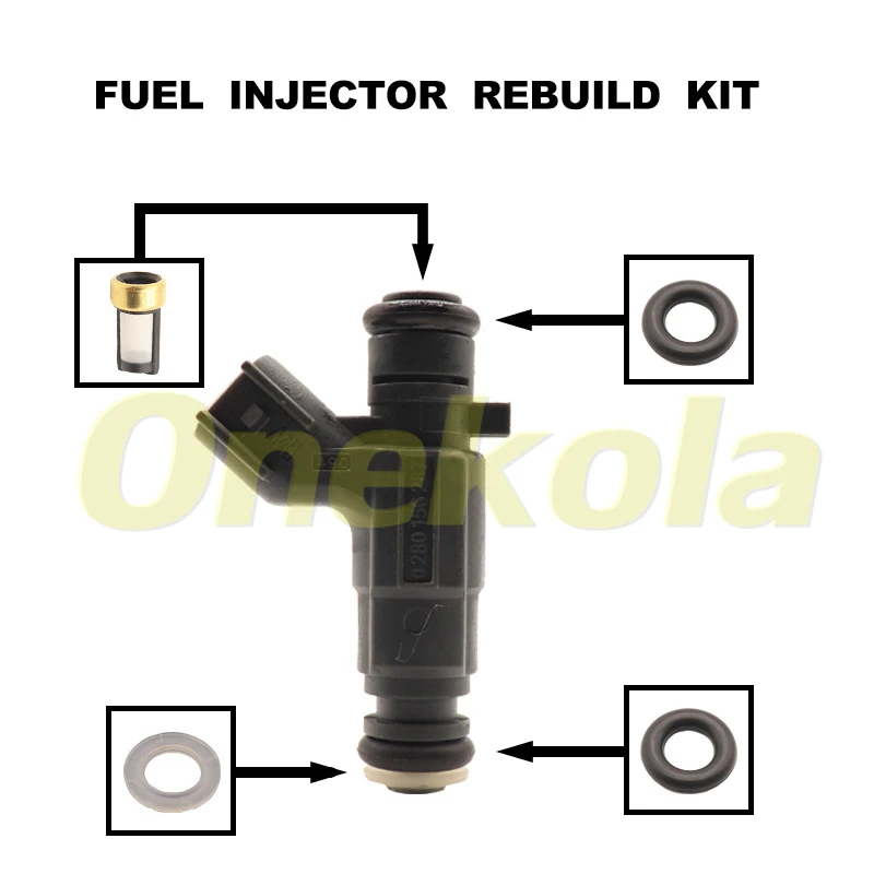 

Fuel Injector Service Repair Kit Filters Orings Seals Grommets for Buick Statue of lu lacrosse 3.0L 2.5L V6 1998-2014 0280156287