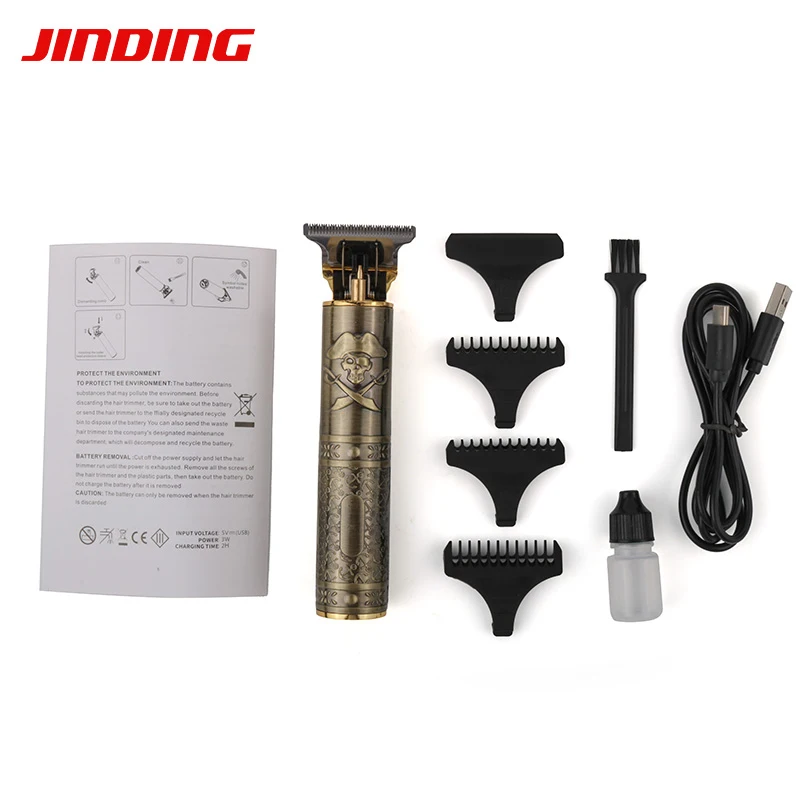 

Мужские электрические машинки для стрижки волос в стиле ретро гравировальная машинка для стрижки масла бритвенные ножницы для стрижки бороды парикмахерский перезаряжаемый триммер для волос