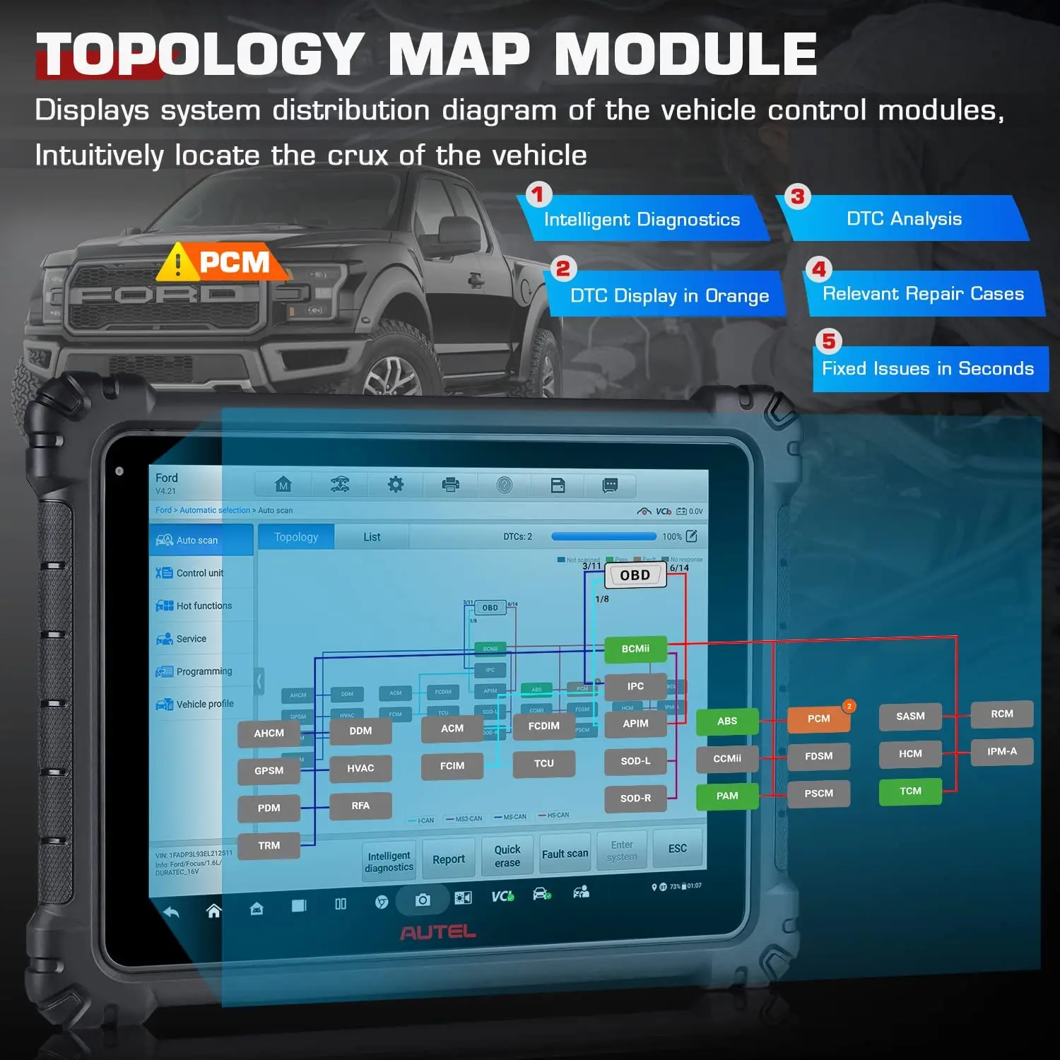 Автомобильный диагностический сканер Autel MaxiSYS Ultra Lite, программирование и кодирование ECU, интеллектуальная Диагностика MaxiFlash VCI (art.: 3920bd2bb1167) - 3920bd2bb1167