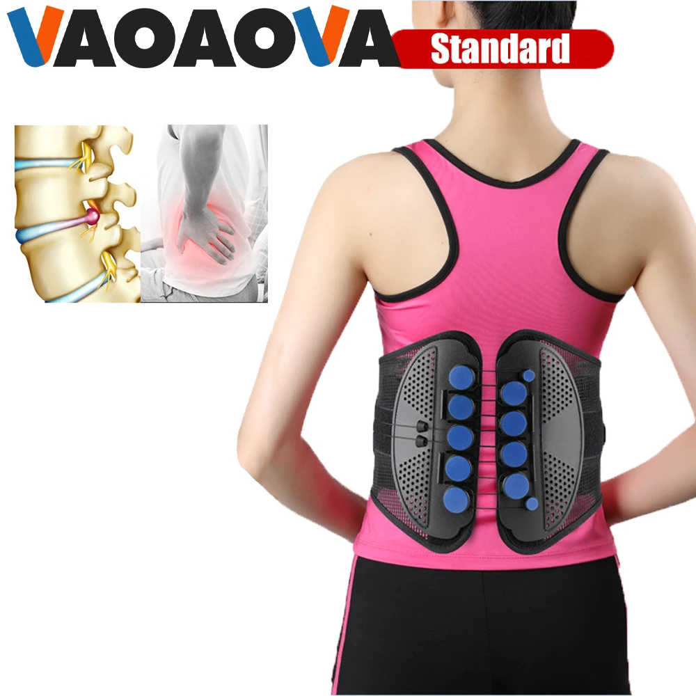 

Lower Back Brace Lumbar Support Belt with Pulley System Lower Back Pain Relief Herniated Disc Sciatica Scoliosis Back Brace