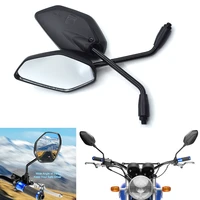 black universal 10mm motorcycle rearview mirror side mirror for yamaha xmax200 xmax250 xmax300 xmax400 tmax530 tmax500
