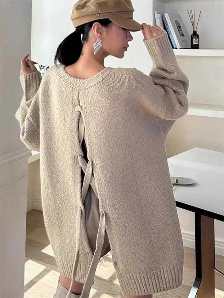 Свитер Korobov в южнокорейском стиле осенне-зимние нишевые дизайнерские пуловеры с