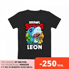 Детская футболка хлопок BRAWL STARS LEON