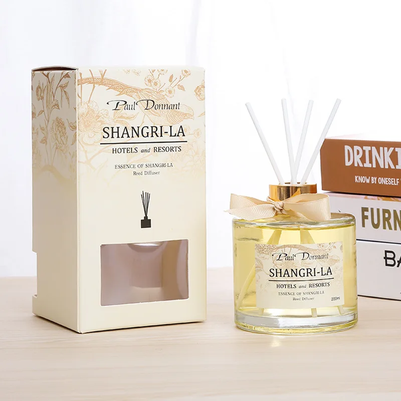 

200ml Shangri-la Hotel Fragrance Indoor Household Accessories Aromatherapy Essential Oil Set Home Decoration Reed Diffuser