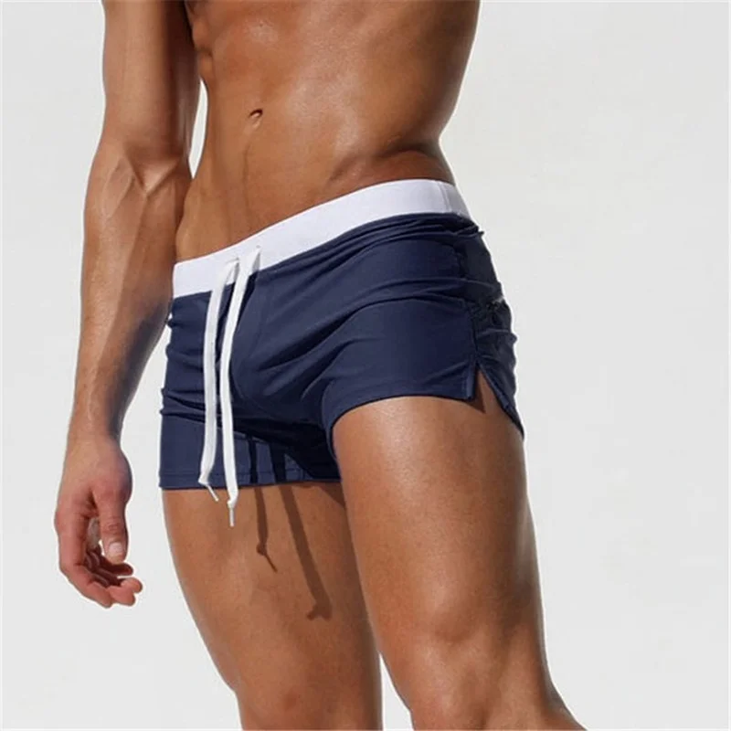 New Swimwear Men Sexy Swimming Trunks Sunga Hot Swimsuit Mens Swim Briefs Beach Shorts Mayo De Praia Homens Maillot De Bain